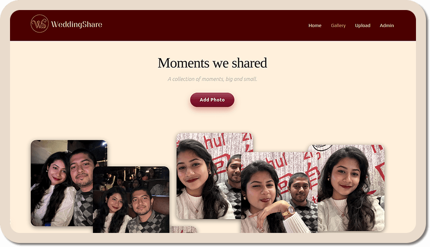 Guest scanning QR code at wedding